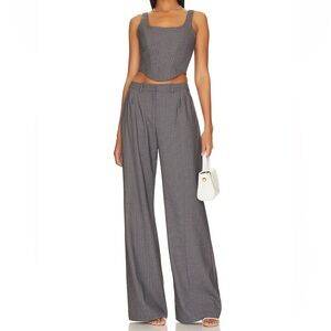 Amanda Uprichard Slater Pants in Eton Pinstripe